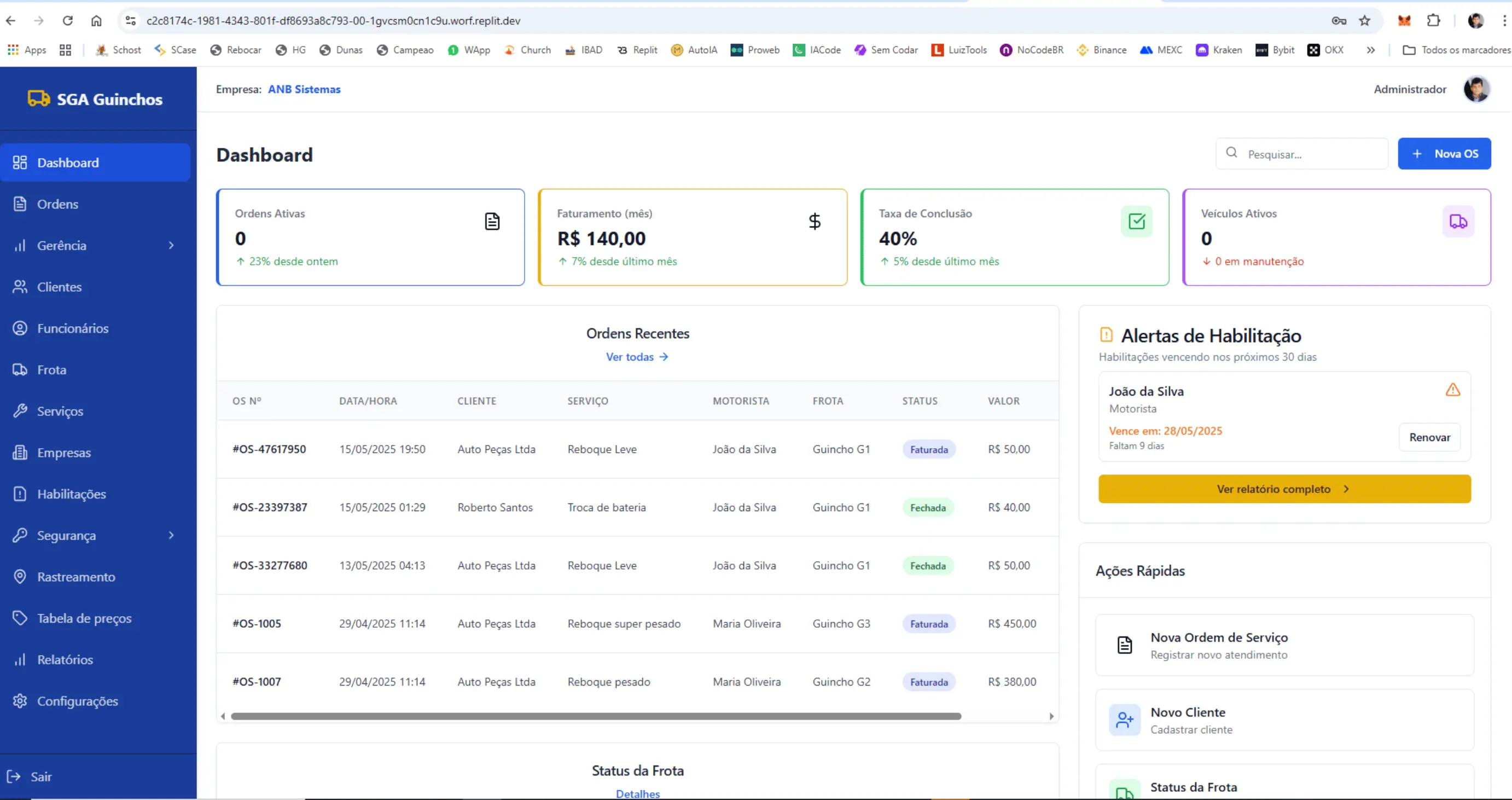 Projeto real 1 construído na Impactus Academy