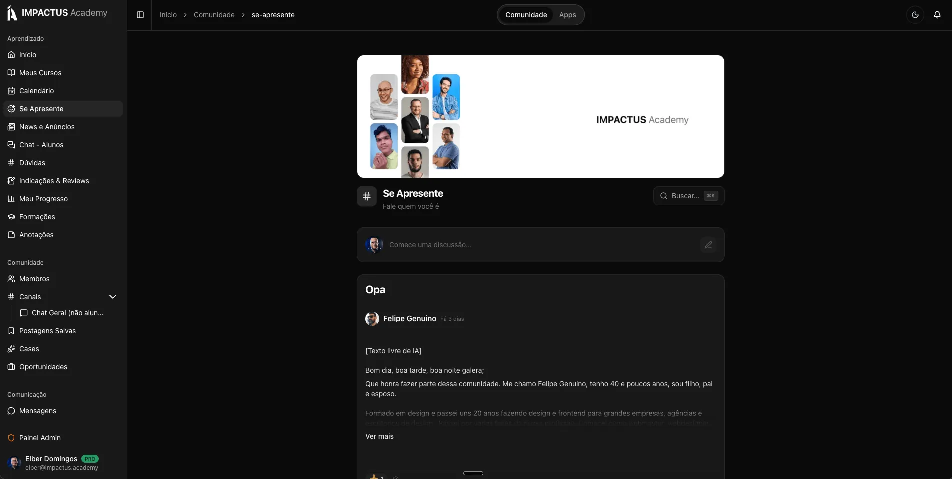 Projeto real 6 construído na Impactus Academy