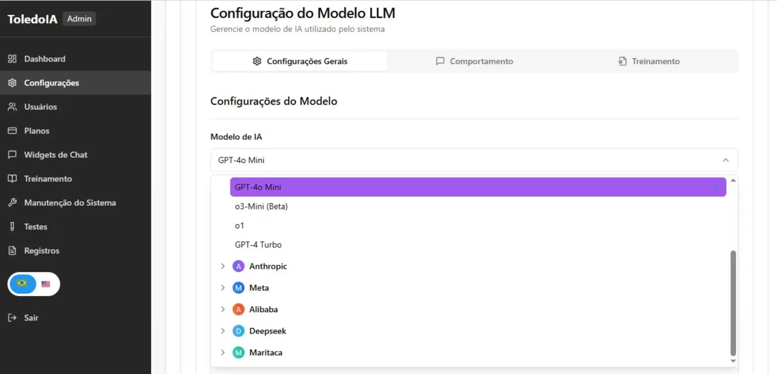 Sistema real 2 construído na IMPACTUS Academy